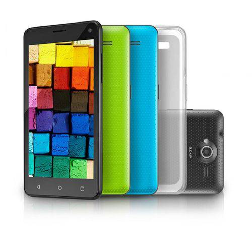 Smartphone Multilaser Ms50 Colors P9030 Tela 5 Polegadas 3g Quad Core 8gb Android Gps 8mp - Preto