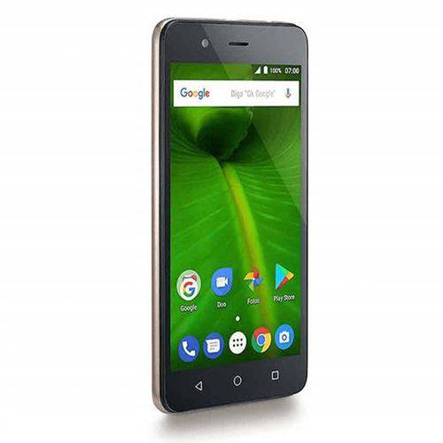 Smartphone Multilaser Ms50l Dourado/preto Nb719 4g Quad Core 1gb Ram Tela 5 Pol. Dual Chip Android 7