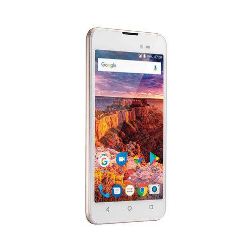 Smartphone Multilaser NB707 MS50L 5" 8GB Quad 1GB Ram Branco/Dourado