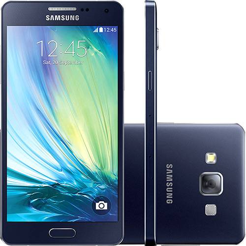 Smartphone Samsung Galaxy A5 Duos Dual Chip Desbloqueado Oi Android 4.4 Tela 5" 16GB 4G Câmera 13MP - Preto