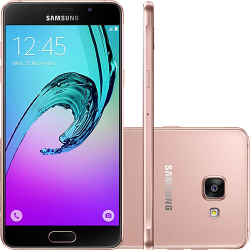 Smartphone Samsung Galaxy A7 2016 Dual Chip Android 5.1 Tela 5.5" 16GB 4G Câmera 13MP - Rosé