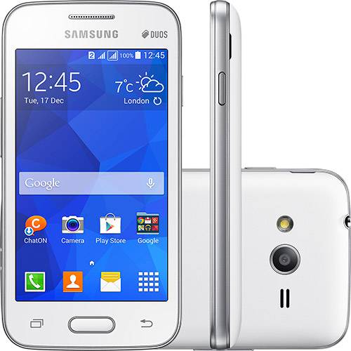 Smartphone Samsung Galaxy Ace 4 Neo Duos Dual Chip Desbloqueado Android 4.4 Tela 4" 4GB 3G 3MP - Branco
