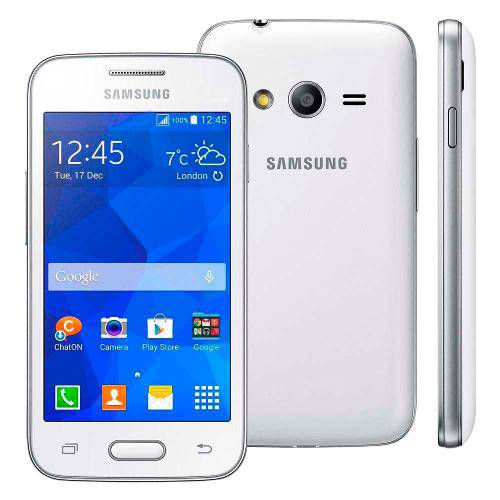 Smartphone Samsung Galaxy Ace 4 Neo Sm-G318m Branco Single Chip com Tela de 4, Android 4.4, Câmera