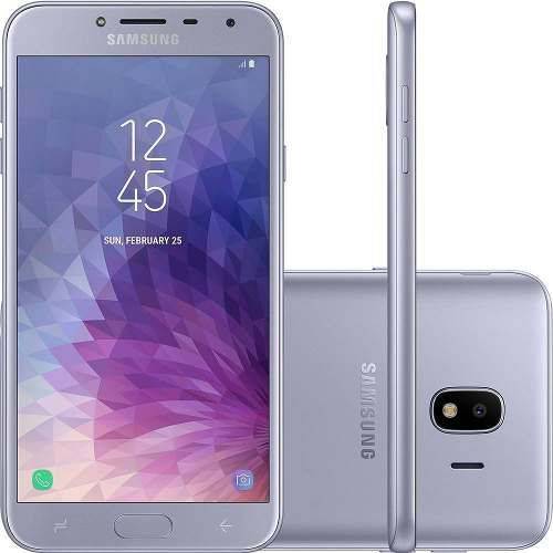 Smartphone Samsung Galaxy J4 32gb + Capa e Película Dual Chip Android 8.0 Tela 5.5" Quad-core 1.4ghz 4g Câmera 13mp - Prata