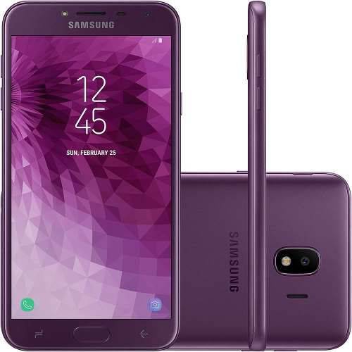 Smartphone Samsung Galaxy J4 32gb + Capa e Película Dual Chip Android 8.0 Tela 5.5" Quad-core 1.4ghz 4g Câmera 13mp - Violeta