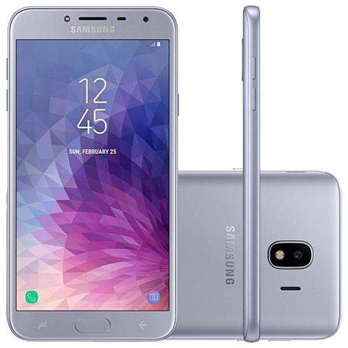 Smartphone Samsung Galaxy J4 32GB Dual Chip Android 8.0 Tela 5.5" 4G Câmera 13MP Prata - Desbloqueado Oi