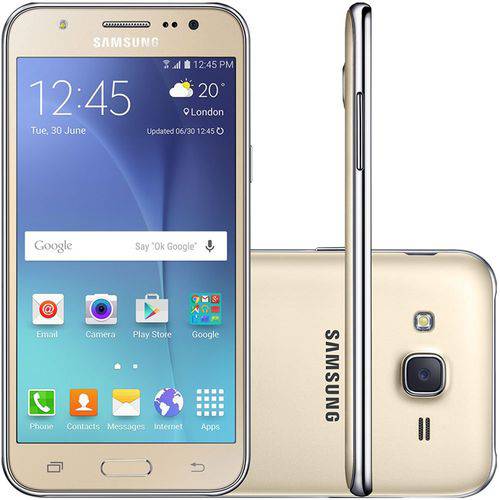 Smartphone Samsung Galaxy J5 Dual 16GB Android Câmera 13MP - SM-J500M - Dourado