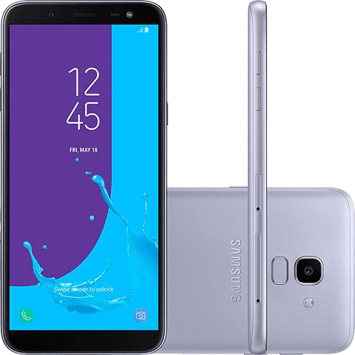 Smartphone Samsung Galaxy J6 64GB Dual Chip Android 8.0 Tela 5.6" Octa-Core 1.6GHz 4G Câmera 13MP - Prata