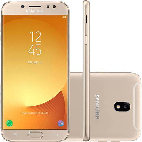 Smartphone Samsung Galaxy J7 Pro Android 7.0 Tela 5.5" 64GB 4G Wi-Fi Câmera 13MP Dourado - Desbloqueado Claro