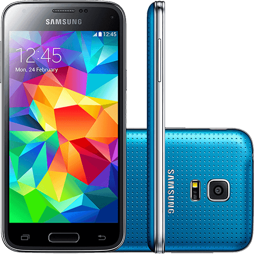 Smartphone Samsung Galaxy S5 Mini Duos Dual Chip Desbloqueado Android 4.4 Tela 4.5" 16GB 3G Wi-Fi Câmera 8MP GPS - Azul