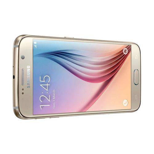 Smartphone Samsung Galaxy S6 com Tela de 5.1'', 4G, 32GB, Câmera 16MP + Frontal 5MP e Android 5.0