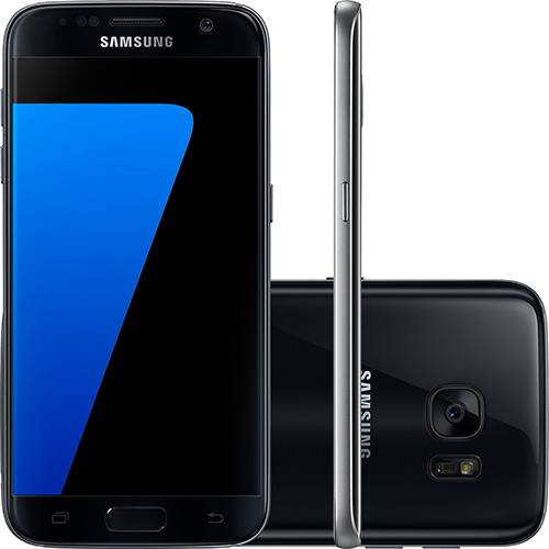 Smartphone Samsung Galaxy S7 Desbloqueado Tim Android 6.0 Tela 5.1" Octa-Core 2.3GHz + 1.6GHz 32GB 4G Câmera 12MP - Preto