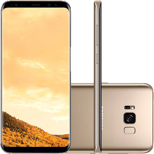 Smartphone Samsung Galaxy S8+ Dual Chip Android 7.0 Tela 6,2" Octa-Core 2.3 GHz 64GB 4G Câmera 8MP - Dourado