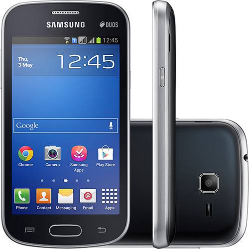 Smartphone Samsung Galaxy Trend Lite Duos Dual Chip Desbloqueado Android 4.1 4GB 3G Wi-Fi Câmera 3MP - Preto
