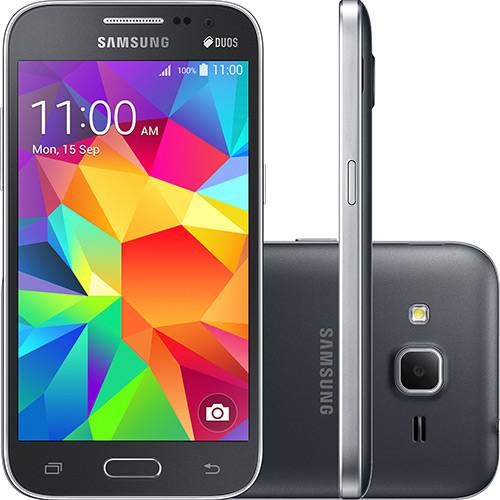 Smartphone Samsung Galaxy Win 2 Duos G360M Dual Chip Desbloqueado Oi Android 4.4 Tela 4.5" 8GB 4G 5MP Cinza