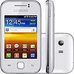 Smartphone Samsung Galaxy Y Desbloqueado Claro, Branco - Android 2.3, Processador 832MHz, Tela 3", Câmera de 2MP, 3G, Wi-Fi, Memória Interna 150MB e Cartão 2GB