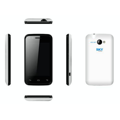 Smartphone Sky Fuego 3.5 Dual SIM Tela 3.5” Android 4.4 KitKat – Branco