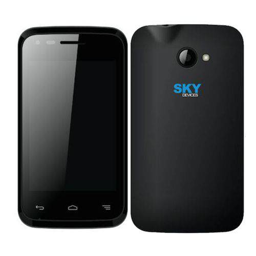 Smartphone Sky Fuego 3.5 Dual Tela 3.5” 4.4 Kitkat Preto
