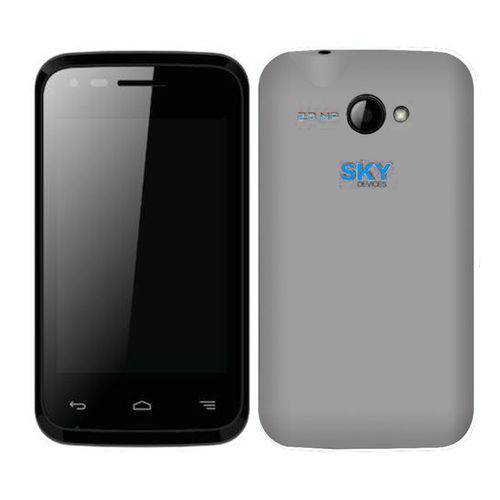 Smartphone Sky Fuego 3.5 Dual Tela 3.5” 4.4 Kitkat Silver