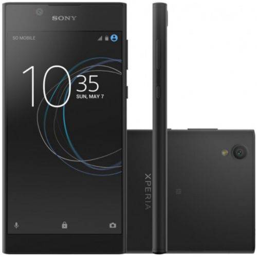 Smartphone Sony Xperia L1 Single Chip Android Tela 5.5" Quad Core 16GB Câmera 13MP - Preto