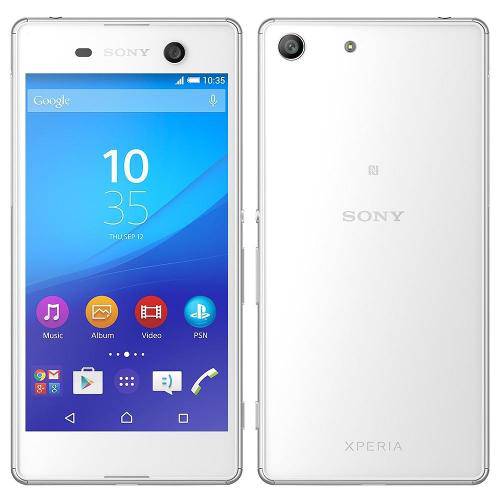 Smartphone Sony Xperia M5 Dual Branco, Android 5.0, Tela 5.0, Memoria 16gb, Camera 21.5mp - 4g