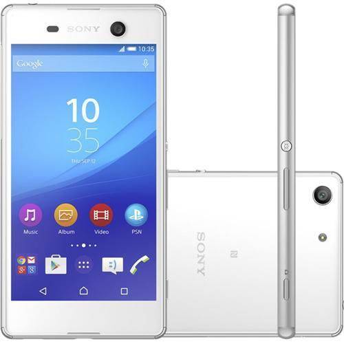 Smartphone Sony Xperia M5 E5643, Tela 5.0 Android 5.0, Octa Core 2.0 Ghz, 4G, Nfc, 3Gb Ram, Memoria