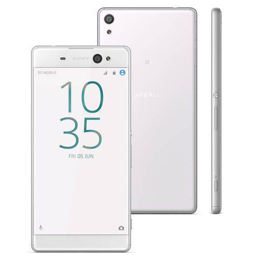 Smartphone Sony Xperia XA F3116, Proce Octa Core, Android 6.0, Tela 5´, 13MP, 16GB, Dual Chip Branco