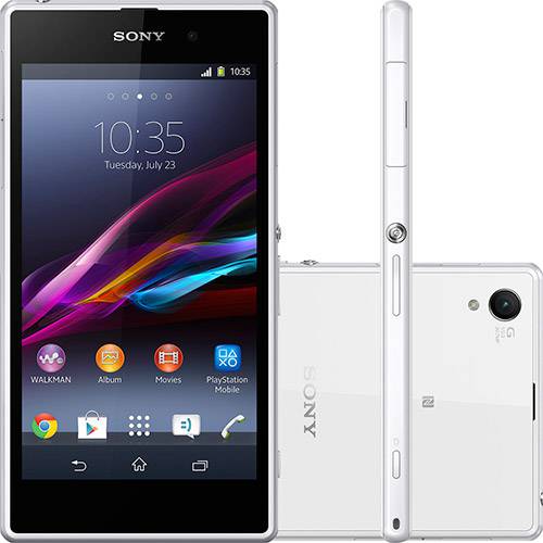 Smartphone Sony Xperia Z1 Android Tela 5" 16GB 4G Câmera 20MP - Branco