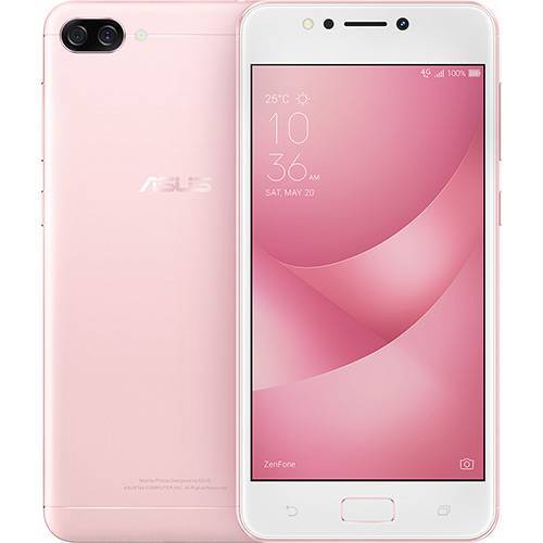 Smartphone Zenfone Max M1 32GB Dual Chip Android 7 Tela 5.2" Qualcomm Snapdragon 425 4G Câmera 13 + 5MP (Dual Traseira) - Pink