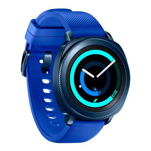 Smartwatch Samsung Gear Sport Azul, Tela 1.2", Amoled, 4gb, Wi-Fi, Bluetooth e Gps