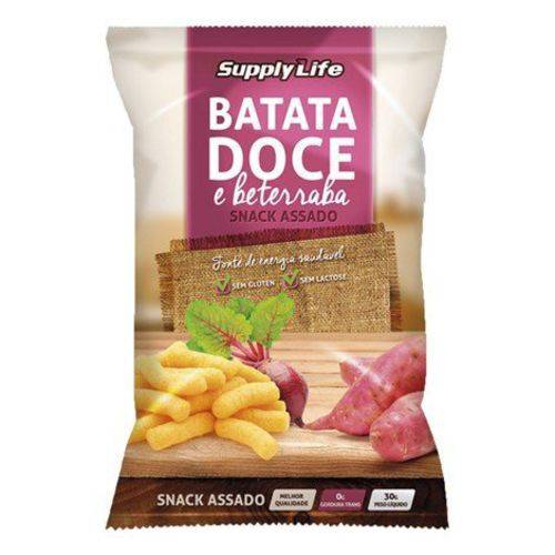 Snack Batata Doce/beterraba S/ Glúten/lactose 30g Supply Life