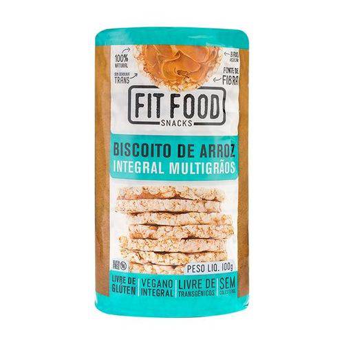 Snack Biscoito de Arroz Multigrãos 100g - Fit Food