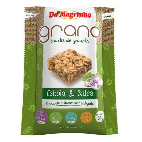 Snack de Granola Cebola e Salsa 35g - da Magrinha