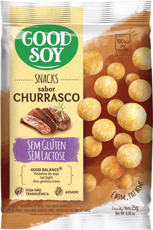 Snack de Soja Churrasco 25g - Good Soy
