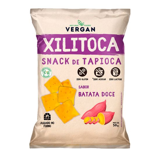 Snack de Tapioca Xilitoca Batata Doce 50g