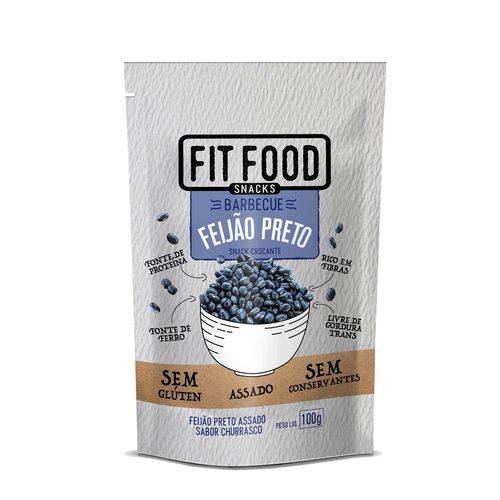 Snack Feijao Preto Barbecue 100g Fitfood