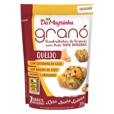 Snack Granola 7 Grãos Queijo 35g - da Magrinha