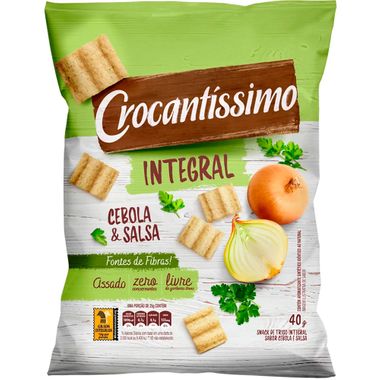 Snack Integral Cebola e Salsa Crocantíssimo Pullman 40g