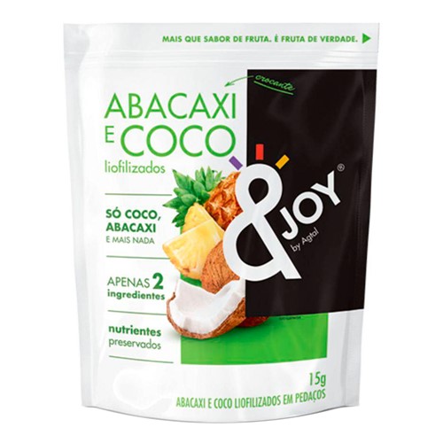 Snack &Joy Agtal Abacaxi e Coco Liofilizados 15g