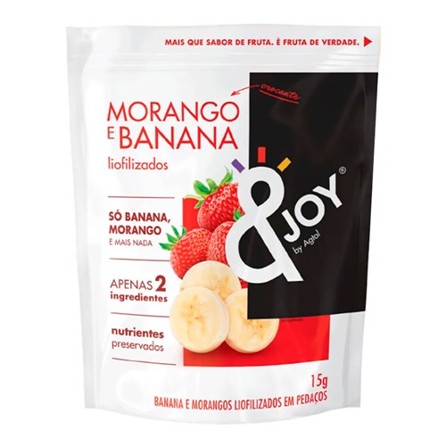 Snack &Joy Agtal Morango e Banana Liofilizados 15g