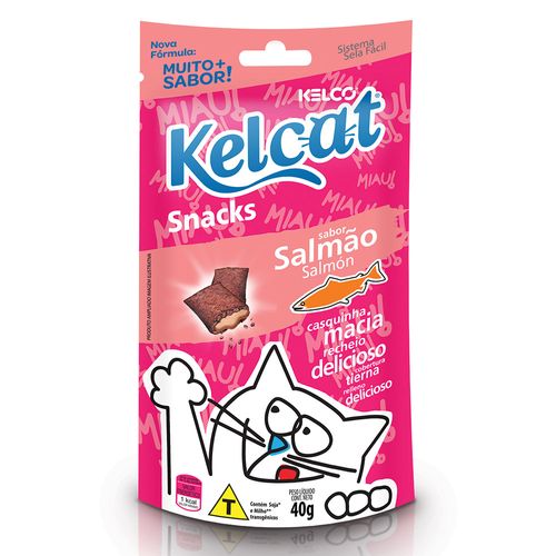 Snack Kelco Kelcat Salmão para Gatos 40g