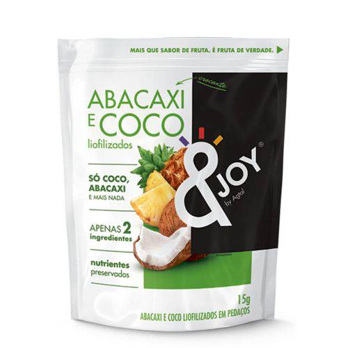 Snack Liofilizado &joy Agtal Abacaxi e Coco 15g