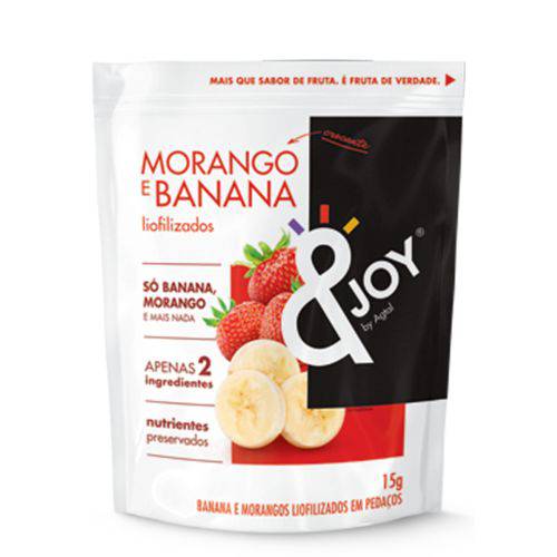 Snack Liofilizado Banana e Morango 15g - &Joy Agtal