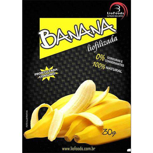 Snack Liofoods Banana em Pedaços
