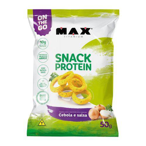Snack Protein (50g) - Max Titanium - Sabor Cebola e Salsa