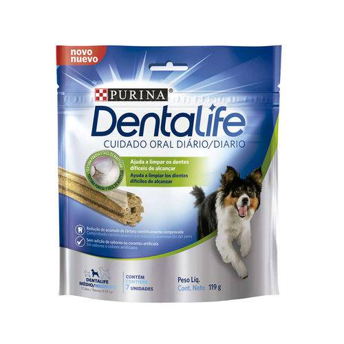 Snack Purina Dentalife para Cães Raças Médias - 119g