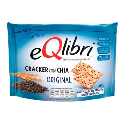 Snack Salgado Eqlibri Crackers Original 45gr