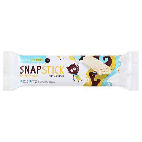 Snapstick Proteins Snack - 1 Unidade 32g Birthday Cake - Power Crunch