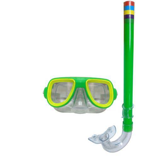 Snorkel com Máscara Verde Belfix 39800 Profissional