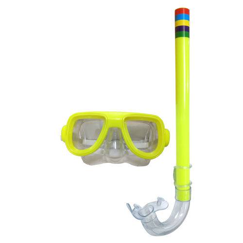 Snorkel e Máscara para Mergulho Belfix 39800 Verde Limão